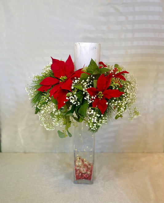 Peak into blog to see the tall arrangement.