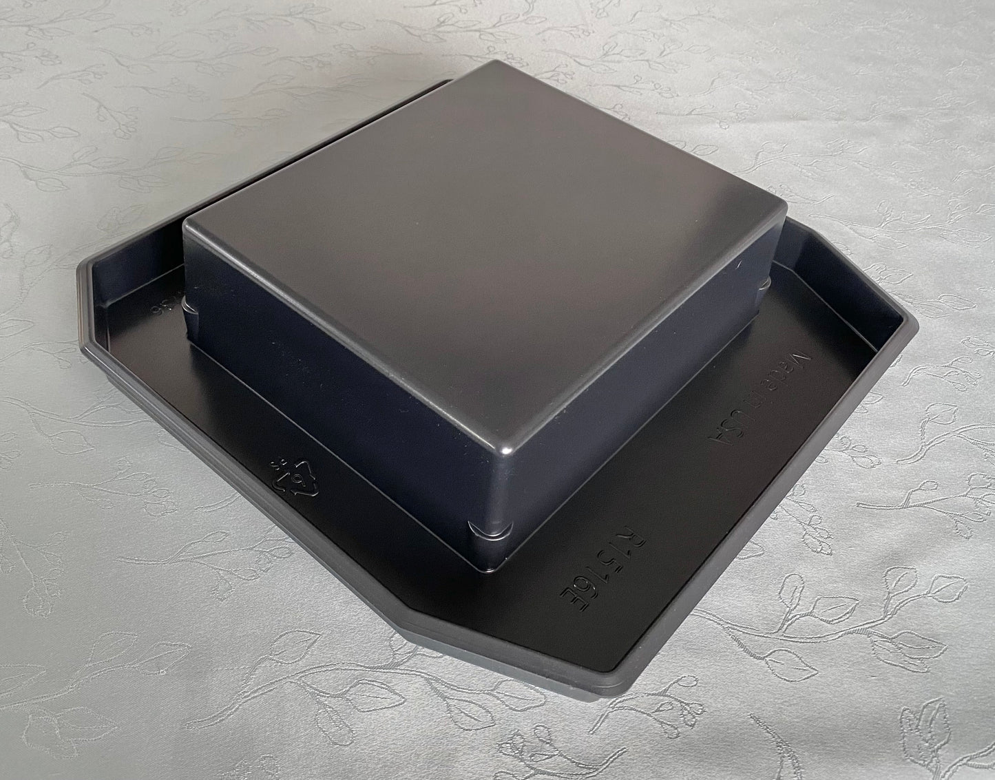 Large Floral Wreath Tray - R1516 - Wholesale 5 Pack