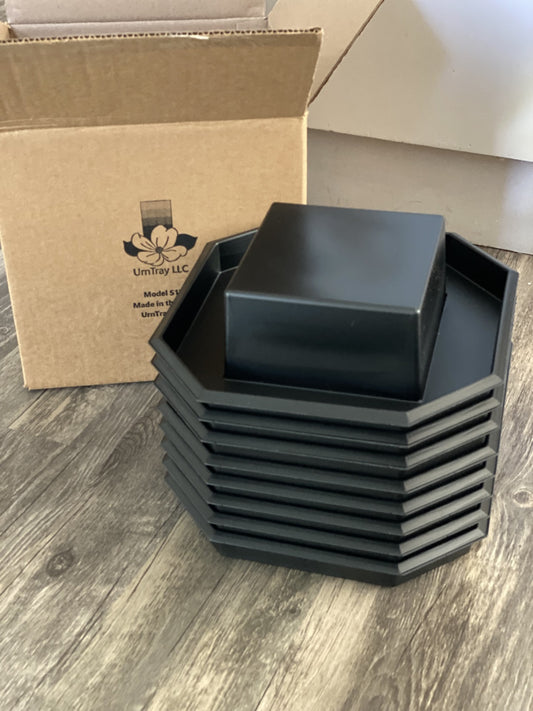 S12 Floral Wreath Trays-Original Style(without denesting tabs)Slightly Scratched and Dented